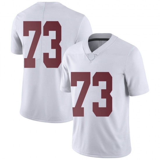 Alabama Crimson Tide Men's Evan Neal #73 No Name White NCAA Nike Authentic Stitched College Football Jersey GI16E62YP